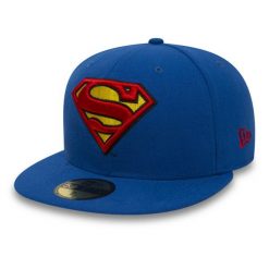 Czapka z daszkiem męska New Era Character Bas Superman Basic Cap. Niebieskie czapki męskie New Era, bez wzorów, z poliesteru, sportowe. Za 129.99 zł.