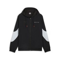 Tkana bluza dresowa Puma AMG. Czarne bluzy sportowe męskie Puma, bez wzorów, z dresówki, eleganckie, bez kołnierzyka, bez ramiączek. Za 318.50 zł.