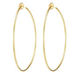 Glanzstücke München Srebrne kolczyki kreole srebro wysokiej próby srebrny Kolczyki koła 1 ct Damski. Szare kolczyki damskie Glanzstücke München, pozłacane. Za 239.99 zł.