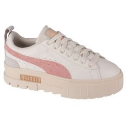 Buty Puma Mayze Thrited W 389861-02 białe. Białe buty sportowe na co dzień damskie bez wzorów, z gumy. Za 390.18 zł.
