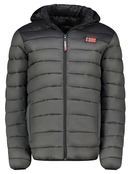 Geographical Norway Kurtka pikowana "Amigoglerc Hood" w kolorze antracytowo-czarnym rozmiar: 3XL. Czarne kurtki męskie Geographical Norway, xl, bez wzorów, bez kaptura. Za 147.91 zł.