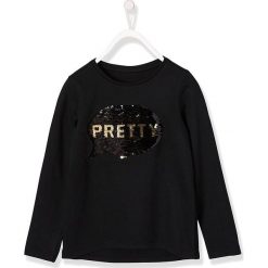 Koszulka w kolorze czarnym. Czarne koszulki dziewczęce Vertbaudet Girls, bez wzorów, z bawełny, bez ramiączek. W wyprzedaży za 32.95 zł.