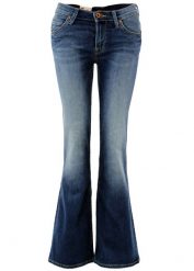 LEE ANNETTA DAMSKIE SPODNIE JEANSOWE BLUE LAGOON L323HAKE. Niebieskie spodnie materiałowe damskie Lee, bez wzorów, z jeansu. Za 209.99 zł.
