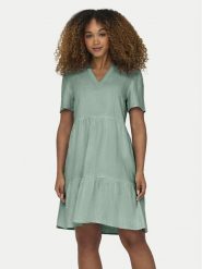 ONLY Sukienka letnia Tiri-Caro 15310970 Zielony Regular Fit. Zielone sukienki damskie Only, na lato, l, bez wzorów, z wiskozy, bez kołnierzyka, bez ramiączek. Za 269.99 zł.