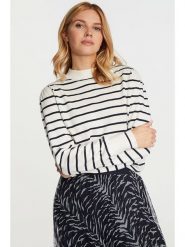 Rich & Royal Sweter w kolorze białym rozmiar: XL. Białe golfy damskie Rich & Royal, xl, bez wzorów, ze splotem, bez ramiączek. Za 193.24 zł.
