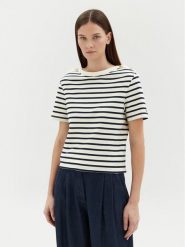 Tommy Hilfiger Bluzka WW0WW42907 Écru Regular Fit. Bluzki damskie Tommy Hilfiger, s, bez wzorów, z bawełny, bez ramiączek. Za 149.99 zł.