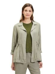 CARTOON Lniana kurtka przejściowa w kolorze miętowym rozmiar: 36. Zielone kurtki damskie Cartoon, bez wzorów, ze lnu, bez kaptura. Za 165.99 zł.