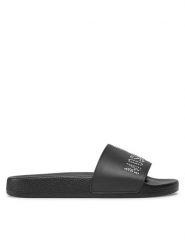 LOVE MOSCHINO Klapki JA28122G1II13000 Czarny. Czarne klapki damskie Love Moschino, bez wzorów, z tworzywa sztucznego, bez obcasa. Za 319.99 zł.