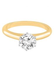 Diamonds lab grown Złoty pierścionek z diamentami rozmiar: 60. Żółte pierścionki damskie Diamonds lab grown, z diamentem, złote. Za 3,784.99 zł.