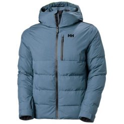 Kurtka puchowa Helly Hansen Kvitfjell. Niebieskie kurtki męskie Helly Hansen, m, bez wzorów, z puchu, bez kaptura, narciarskie. Za 1,411.00 zł.