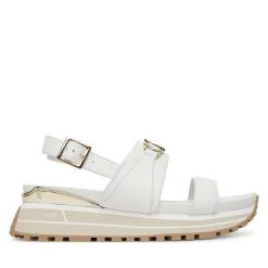 Sandały Liu Jo. Brązowe sandały damskie Liu Jo, bez wzorów, bez obcasa, na koturnie. Za 639.99 zł.