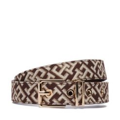 Pasek Tommy Hilfiger. Brązowe paski damskie Tommy Hilfiger, bez wzorów. Za 249.99 zł.