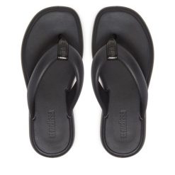 Japonki Melissa. Czarne klapki damskie Melissa, bez wzorów, bez obcasa. Za 229.99 zł.
