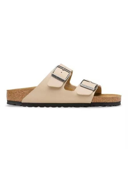 Birkenstock Klapki "Arizona" w kolorze beżowym rozmiar: 36. Brązowe klapki damskie Birkenstock, bez wzorów, bez obcasa. Za 331.45 zł.