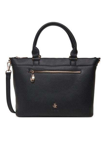 Beverly Hills Polo Club Torebka CEO-BHPC-C-006-08 Czarny. Czarne torebki klasyczne damskie Beverly Hills Polo Club, bez wzorów, z materiału, bez dodatków. Za 229.99 zł.