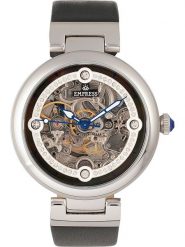 Empress Zegarek automatyczny "Adelaide" w kolorze srebrno-czarnym rozmiar: onesize. Czarne, analogowe zegarki damskie Empress, ze stali. Za 543.99 zł.