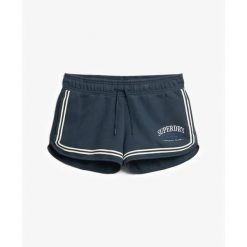 Szorty damskie Superdry Country Club. Niebieskie spodenki sportowe damskie Superdry., bez wzorów, eleganckie. Za 225.70 zł.