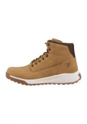 Trapery męskie, Fila Lance XXI Mid. Brązowe buty zimowe męskie Fila, z materiału, bez zapięcia. Za 285.99 zł.