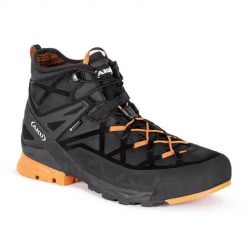 Buty trekkingowe męskie Aku Rock Dfs Mid Gtx. Czarne buty trekkingowe męskie Aku, z gore-texu, za kostkę, bez zapięcia, trekkingowe, gore-tex. Za 823.70 zł.