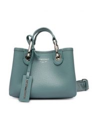 Emporio Armani Torebka EW000382 AF12036 M9110 Niebieski. Niebieskie torebki klasyczne damskie Emporio Armani, bez wzorów, ze skóry, bez dodatków. Za 1,129.00 zł.