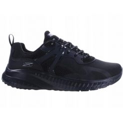 Buty Męskie Skechers Bobs Squad Chaos 118034-Bbk Czarne Siatka Sportowe 43. Czarne buty sportowe na co dzień męskie Skechers, bez zapięcia. Za 253.00 zł.