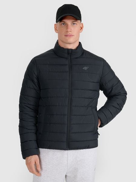 4F Kurtka puchowa z wypełnieniem syntetycznym męska - czarna 3XL. Czarne kurtki męskie 4f, m, bez wzorów, z dzianiny, eleganckie, bez kaptura. Za 279.99 zł.