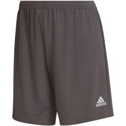 Spodenki damskie adidas Entrada 22. Szare szorty damskie Adidas, bez wzorów, z poliesteru, sportowe. Za 59.09 zł.