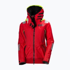Kurtka żeglarska damska Helly Hansen Aegir Race. Czerwone kurtki damskie Helly Hansen, xs, bez wzorów, bez kaptura. Za 1,989.00 zł.