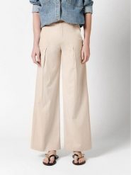 Rosner Spodnie w kolorze beżowym rozmiar: W46/L32. Brązowe spodnie materiałowe damskie Rosner, bez wzorów, z materiału. Za 208.99 zł.