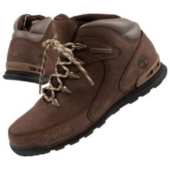 Buty Timberland Euro Rock Mid M TB06823R214 brązowe. Brązowe buty sportowe na co dzień męskie na zimę, ze skóry, bez zapięcia, trekkingowe. Za 1,039.49 zł.