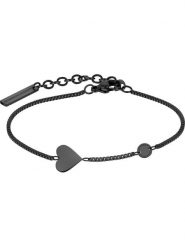 Liebeskind Bransoletka z elementami ozdobnymi rozmiar: onesize. Czarne bransoletki damskie Liebeskind, ze stali. Za 143.56 zł.