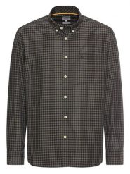 Camel Active Koszula - Regular fit - w kolorze oliwkowo-granatowym rozmiar: 3XL. Brązowe koszule męskie Camel Active, xl, bez wzorów, z bawełny, bez kołnierzyka, bez ramiączek. Za 121.80 zł.