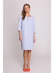 Stylove Sukienka w kolorze błękitnym rozmiar: S. Niebieskie sukienki damskie Stylove, na co dzień, s, bez wzorów, bez kołnierzyka, bez ramiączek, midi, proste. Za 232.78 zł.