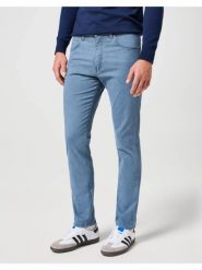 WRANGLER MĘSKIE SPODNIE JEANSOWE LARSTON GRISAILLE 112356818 W18S017443. Spodnie materiałowe męskie Wrangler, bez wzorów, z jeansu. Za 229.99 zł.
