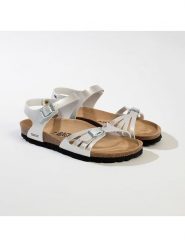 BACKSUN Sandały "Rio" w kolorze białym rozmiar: 38. Białe sandały damskie Backsun, bez wzorów, bez obcasa. Za 130.99 zł.