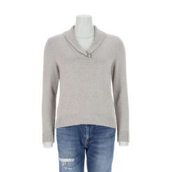 Second life - Damski szary sweter - Jak nowy. Szare swetry klasyczne damskie Ralph Lauren, bez kołnierzyka. Za 127.76 zł.