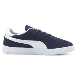 Buty Puma Club Trainers 03 381111-03 niebieskie. Niebieskie buty sportowe na co dzień męskie z gumy, bez zapięcia. Za 361.18 zł.