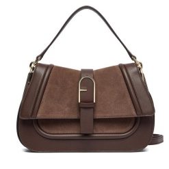 Torebka Furla. Brązowe torebki klasyczne damskie Furla, bez wzorów, bez dodatków. Za 2,139.00 zł.