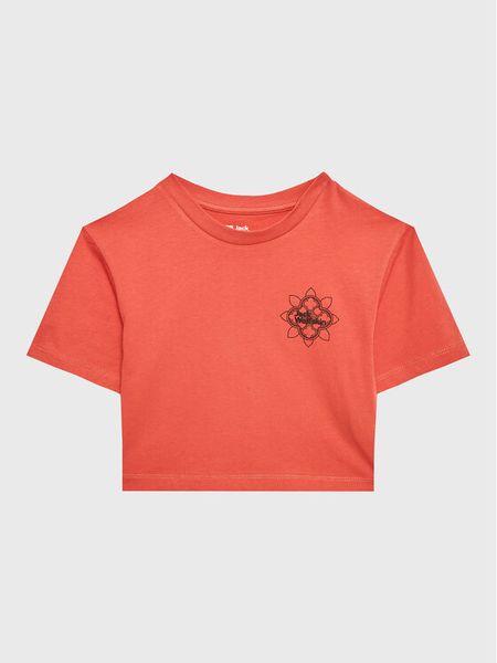 Jack Wolfskin T-Shirt Teen Mosaic 1609841 Różowy Regular Fit. Czerwone koszulki dziewczęce Jack Wolfskin, bez wzorów, z bawełny, bez ramiączek. Za 109.99 zł.