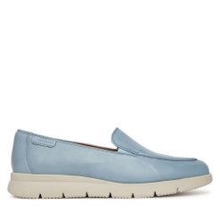 Półbuty Tamaris. Niebieskie półbuty damskie Tamaris, bez wzorów, bez obcasa, na płaskiej podeszwie. Za 239.99 zł.