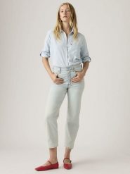 Levi's Dżinsy - Straight fit - w kolorze błękitnym rozmiar: W30/L27. Niebieskie jeansy damskie Levi's, z podwyższonym stanem. Za 254.95 zł.