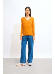 AUTHENTIC CASHMERE Kaszmirowy sweter "Galise" w kolorze pomarańczowym rozmiar: XL. Pomarańczowe swetry klasyczne damskie AUTHENTIC CASHMERE, xl, z kaszmiru, bez kołnierzyka. Za 321.97 zł.