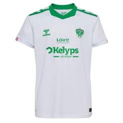 Koszulka wyjazdowa ASSE 2024/25. Białe t-shirty sportowe męskie HUMMEL, s, z materiału, bez ramiączek, na fitness i siłownię. Za 308.00 zł.
