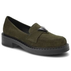 Zielone Mokasyny Lamanti Damskie Modne Buty. Zielone mokasyny damskie LAMANTI, z dzianiny. Za 259.00 zł.