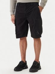 C.P. Company Szorty materiałowe 20CMBE245A110340O Czarny Regular Fit. Czarne szorty męskie C.P. Company, bez wzorów, z bawełny. Za 1,309.00 zł.