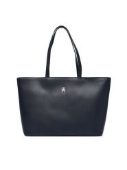 Tommy Hilfiger Torebka Im Latam Corp Tote AW0AW17322 Granatowy. Niebieskie torebki klasyczne damskie Tommy Hilfiger, bez wzorów, ze skóry, bez dodatków. Za 529.99 zł.