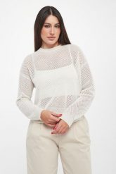 Sweter damski ażurowy z cekinami PESERICO. Swetry klasyczne damskie Peserico, bez kołnierzyka. Za 1,989.00 zł.