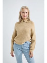 Josephine & Co Sweter "Alec" w kolorze beżowym rozmiar: M. Brązowe swetry klasyczne damskie Josephine & Co, m, z wełny, bez kołnierzyka. Za 230.59 zł.