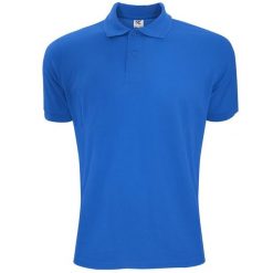 Męska Koszulka Polo Z Krótkim Rękawem. Niebieskie koszulki polo męskie SG, m, bez wzorów, bez ramiączek. Za 79.99 zł.