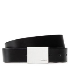 Pasek Męski Calvin Klein. Czarne paski męskie CALVIN KLEIN, bez wzorów. Za 189.99 zł.